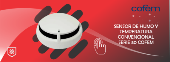 SENSOR DE HUMO Y TEMPERATURA CONVENCIONAL SERIE 50 COFEM