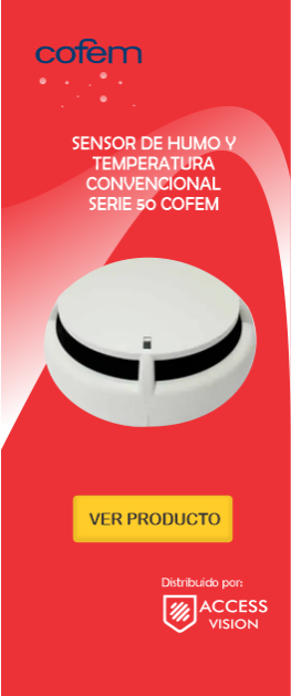 SENSOR DE HUMO Y TEMPERATURA CONVENCIONAL SERIE 50 COFEM