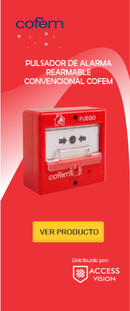 PULSADOR DE ALARMA REARMABLE CONVENCIONAL COFEM